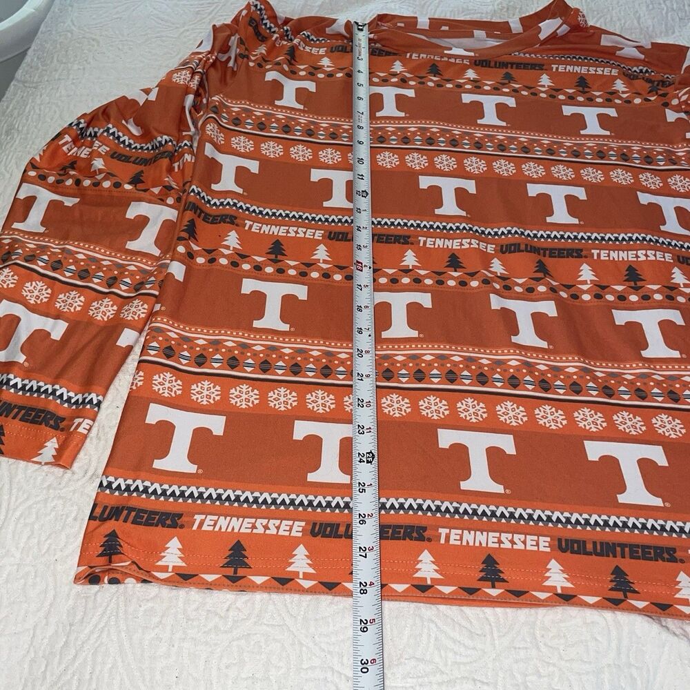 Tennessee Volunteers Tacky‎ Ugly Sweater Holiday Men's Pajama Top Sz XL - Picture 5 of 6